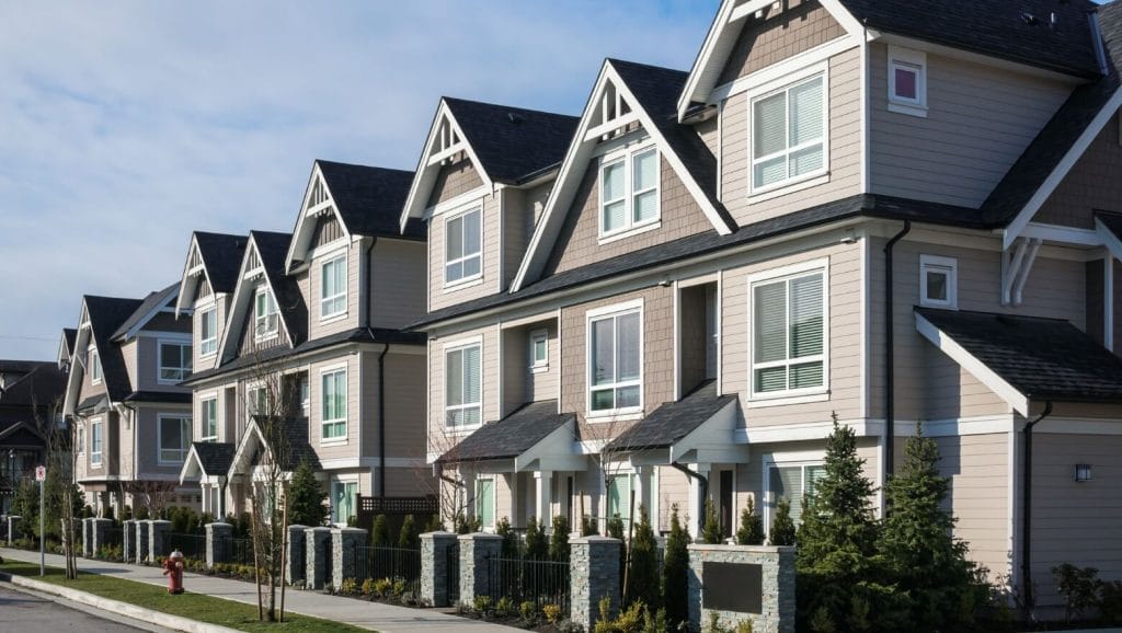 Residential townhouse community