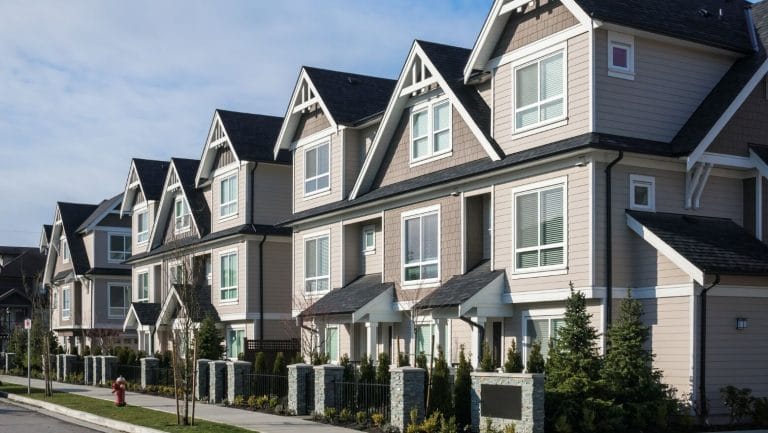 Residential townhouse community